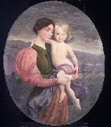 George de Forest Brush Mother and Child: A Modern Madonna France oil painting artist
